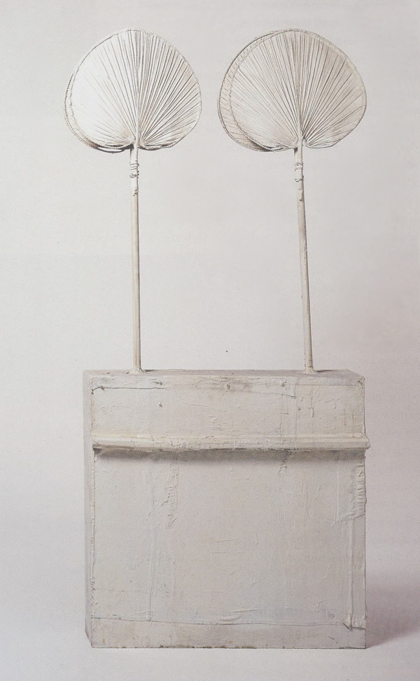 15:18 untitled (funerary box for a lime green python) new york 1954 wood palm leaves twine house paint cloth 55 x 26 1:4 x 5.jpg