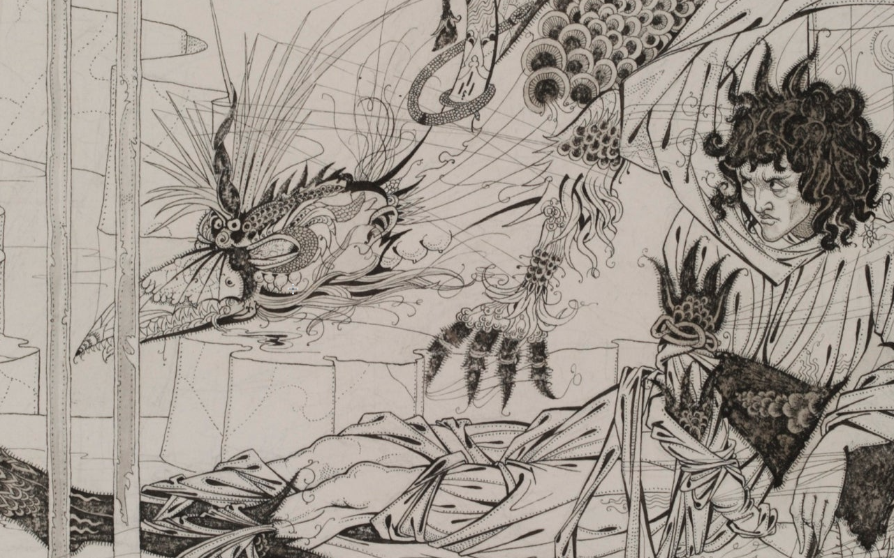 8b beardsley lounging figure copy